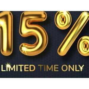 15% off listed prices. Also, make an offer!